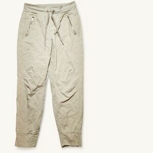 Athleta Cream Tan Relaxed Fit Joggers